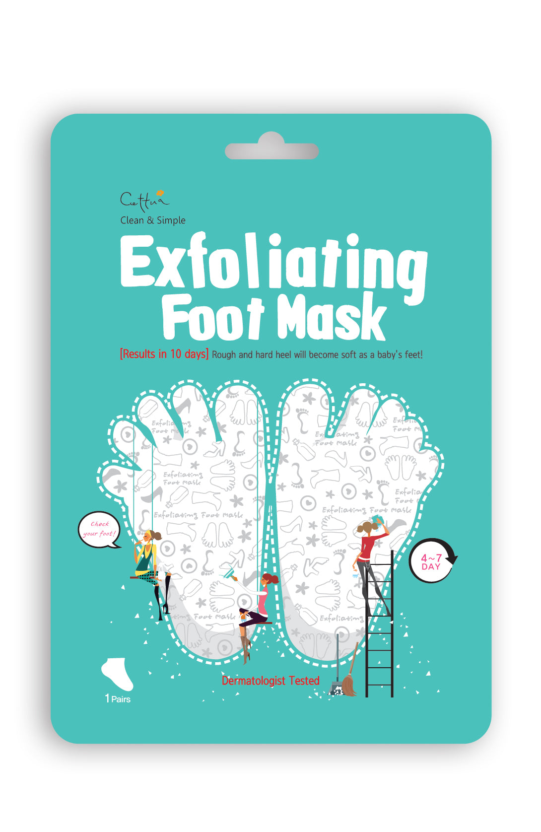 exfoliating foot mask